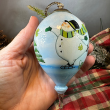 Load image into Gallery viewer, Irish Shamrock Snowman Ornament