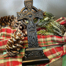 Load image into Gallery viewer, Irish Turf Celtic Cross Statue