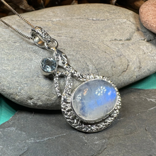 Load image into Gallery viewer, Calantha Moonstone Snake Necklace