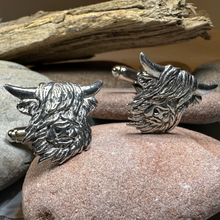 Load image into Gallery viewer, Scottish Highland Cow Cuff Links