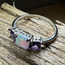 Load image into Gallery viewer, Scottish Mist Opal & Amethyst Ring