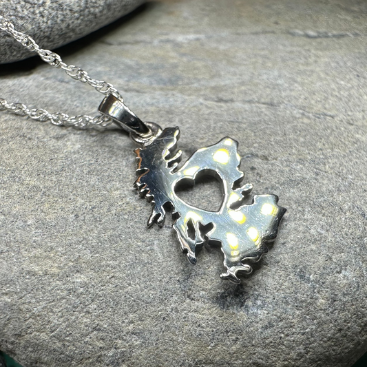 Scotland Map Necklace