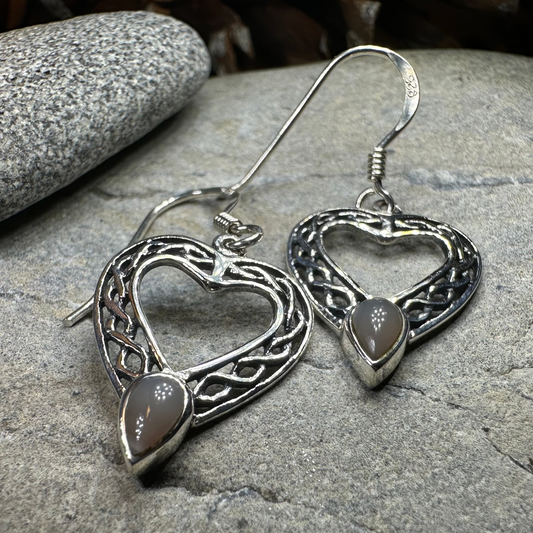 Scottish Celtic Heart Earrings