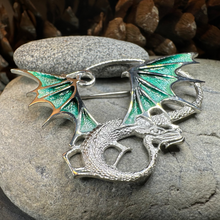 Load image into Gallery viewer, Meadowdancer Dragon Brooch