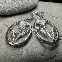 Load image into Gallery viewer, Realistic Scottish Thistle Earrings