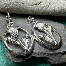 Load image into Gallery viewer, Realistic Scottish Thistle Earrings
