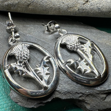 Load image into Gallery viewer, Realistic Scottish Thistle Earrings