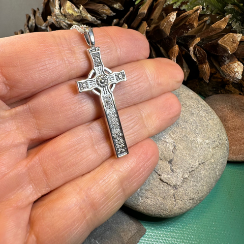 Load image into Gallery viewer, Saint John's Celtic Cross Necklace