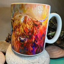 Load image into Gallery viewer, Rainbow Highland Cow Mug