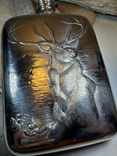 Load image into Gallery viewer, Forest King Stag Pewter Hip Flask