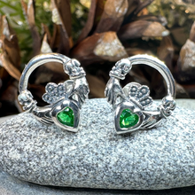 Load image into Gallery viewer, Cheerful Claddagh Earrings