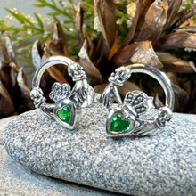 Load image into Gallery viewer, Cheerful Claddagh Earrings