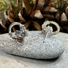 Load image into Gallery viewer, Cheerful Claddagh Earrings