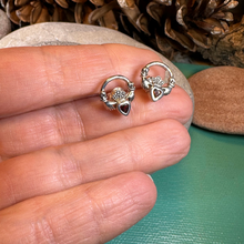 Load image into Gallery viewer, Cheerful Claddagh Earrings