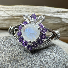 Load image into Gallery viewer, Adore Moonstone Claddagh Ring