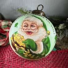 Load image into Gallery viewer, Happy Christmas Irish Santa Ornament