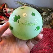 Load image into Gallery viewer, Happy Christmas Irish Santa Ornament