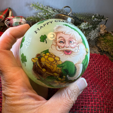 Load image into Gallery viewer, Happy Christmas Irish Santa Ornament