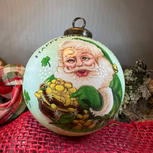 Load image into Gallery viewer, Happy Christmas Irish Santa Ornament