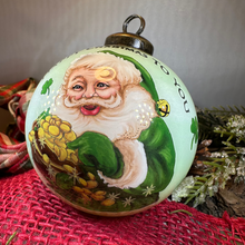 Load image into Gallery viewer, Happy Christmas Irish Santa Ornament