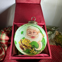 Load image into Gallery viewer, Happy Christmas Irish Santa Ornament