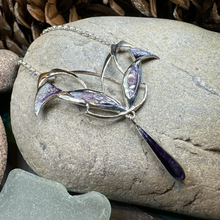 Load image into Gallery viewer, Dusty Purple Mackintosh Art Deco Necklace