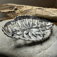 Load image into Gallery viewer, Marcasite Oval Celtic Knot Brooch