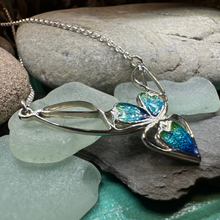 Load image into Gallery viewer, Mackintosh Blue Leaves Necklace
