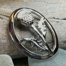 Load image into Gallery viewer, Gaisgeil Scottish Thistle Necklace