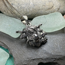 Load image into Gallery viewer, Highland Cow Thistle Necklace
