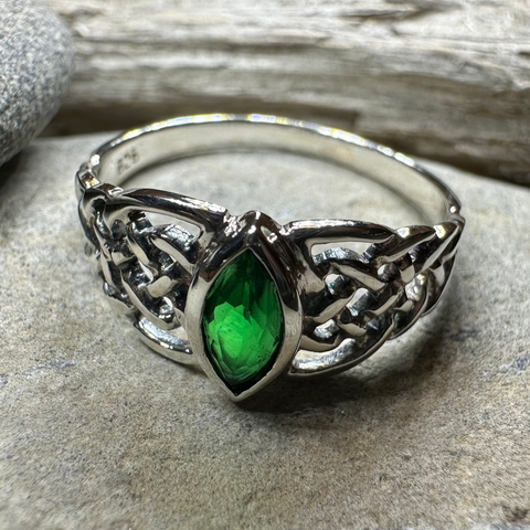 Load image into Gallery viewer, Emily Celtic Knot Ring in Sterling Silver
