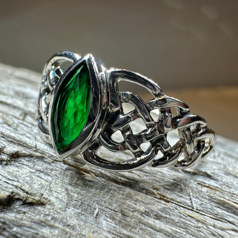 Load image into Gallery viewer, Emily Celtic Knot Ring in Sterling Silver