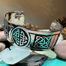 Load image into Gallery viewer, Ancient Knots Celtic Cuff Bracelet