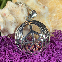 Load image into Gallery viewer, Peace Sign Necklace
