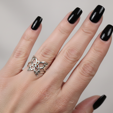 Load image into Gallery viewer, Trinity Knot Butterfly Ring