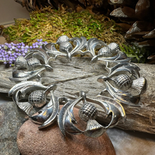 Load image into Gallery viewer, Thistle Tartan Brooch