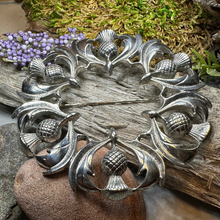 Load image into Gallery viewer, Thistle Tartan Brooch