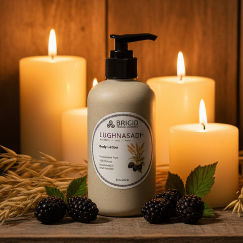 Load image into Gallery viewer, Lughnasadh Natural Body Lotion - Blackberry, Oats, and Honey