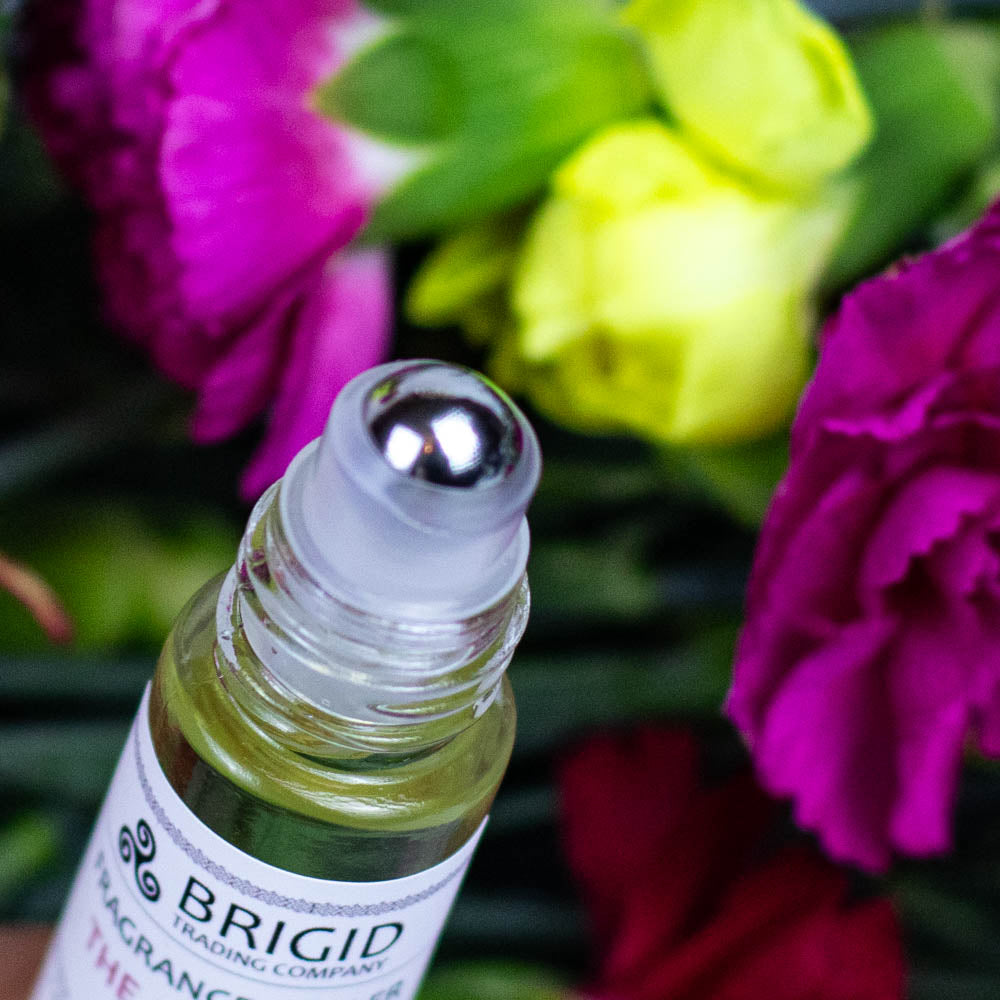 Fragrance Roller Bottles - Beltane Wheel of the Year Summer Rose Jasmine Clary Sage Frankincense
