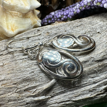Load image into Gallery viewer, Ancient Echo Celtic Spiral Earrings