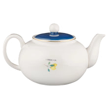 Load image into Gallery viewer, Blue "Rejoice" Ceramic Teapot