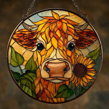 Load image into Gallery viewer, Sweet Highland Cow Suncatcher