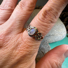 Load image into Gallery viewer, Celeste Celtic Knot Moonstone Ring
