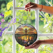 Load image into Gallery viewer, Sunset Dragonfly Suncatcher