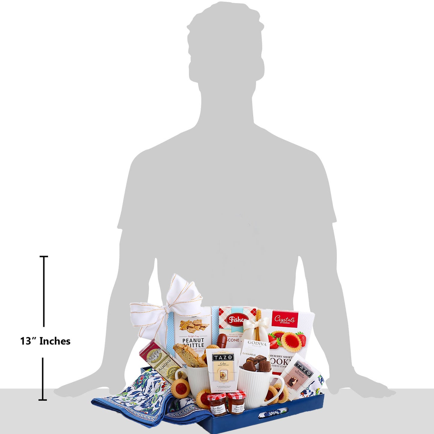 Good Morning Breakfast Tray Gift Basket with Mugs