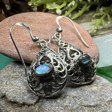 Load image into Gallery viewer, Alby Celtic Raindrop Earrings