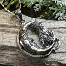 Load image into Gallery viewer, Orla Cat Moon Necklace