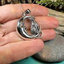 Load image into Gallery viewer, Orla Cat Moon Necklace