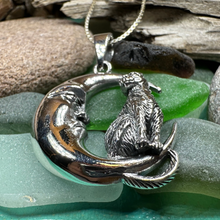 Load image into Gallery viewer, Orla Cat Moon Necklace