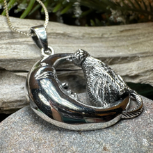 Load image into Gallery viewer, Orla Cat Moon Necklace
